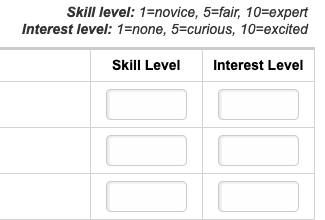 Skills Example